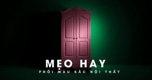 Mẹo phối màu đồ nội thất cho không gian nhỏ