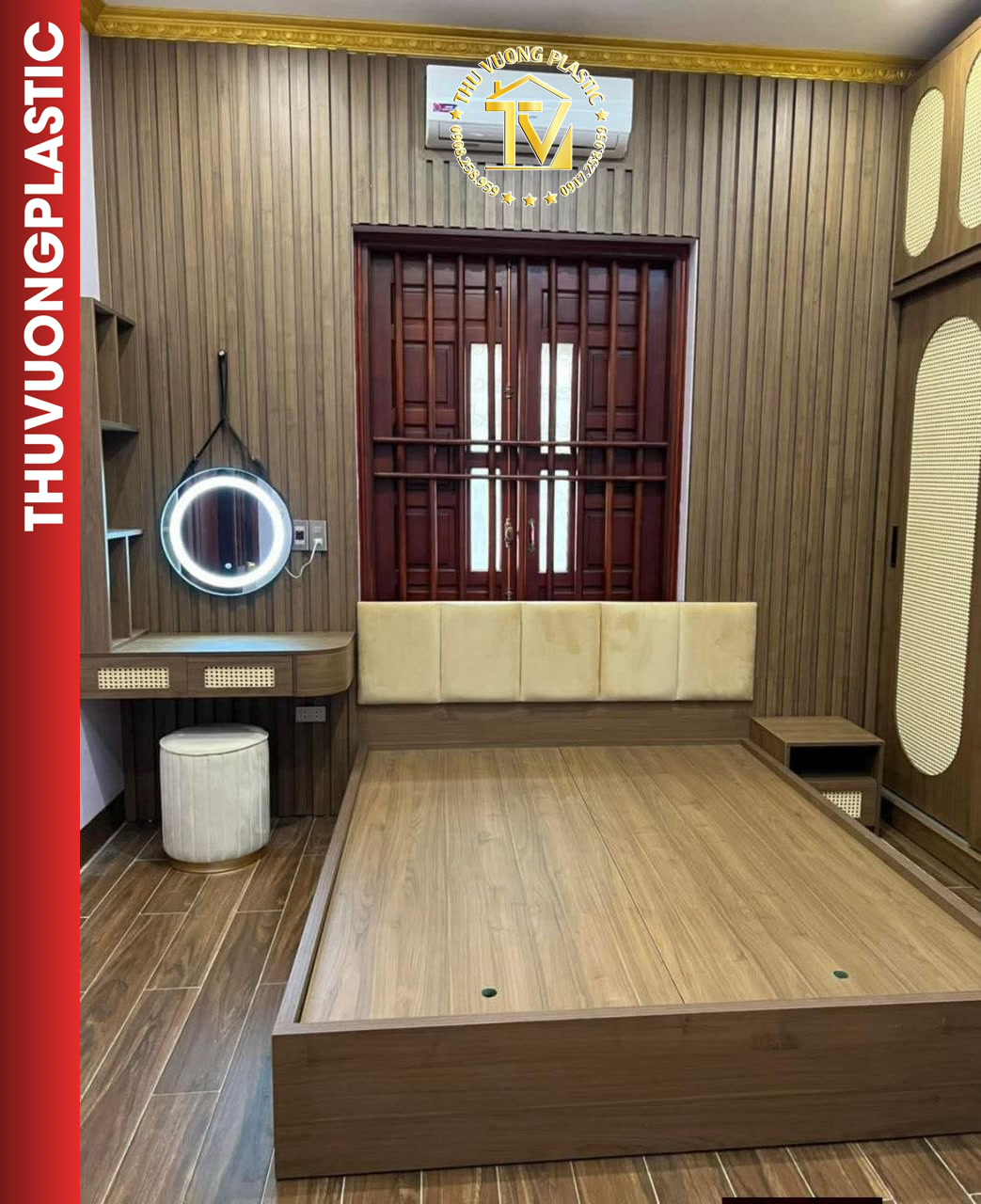 Ốp tường trần phòng ngủ tại Bắc Giang