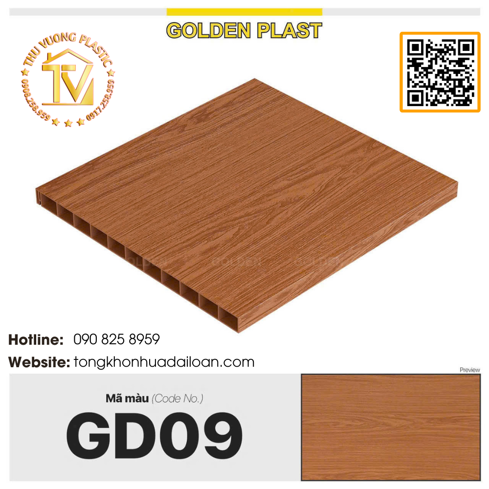 Tấm nhựa phổ thông Golden Plast GD 09 Hình ảnh Tấm nhựa phổ thông Golden Plast GD 09 - Sản phẩm Thu Vượng Plastic