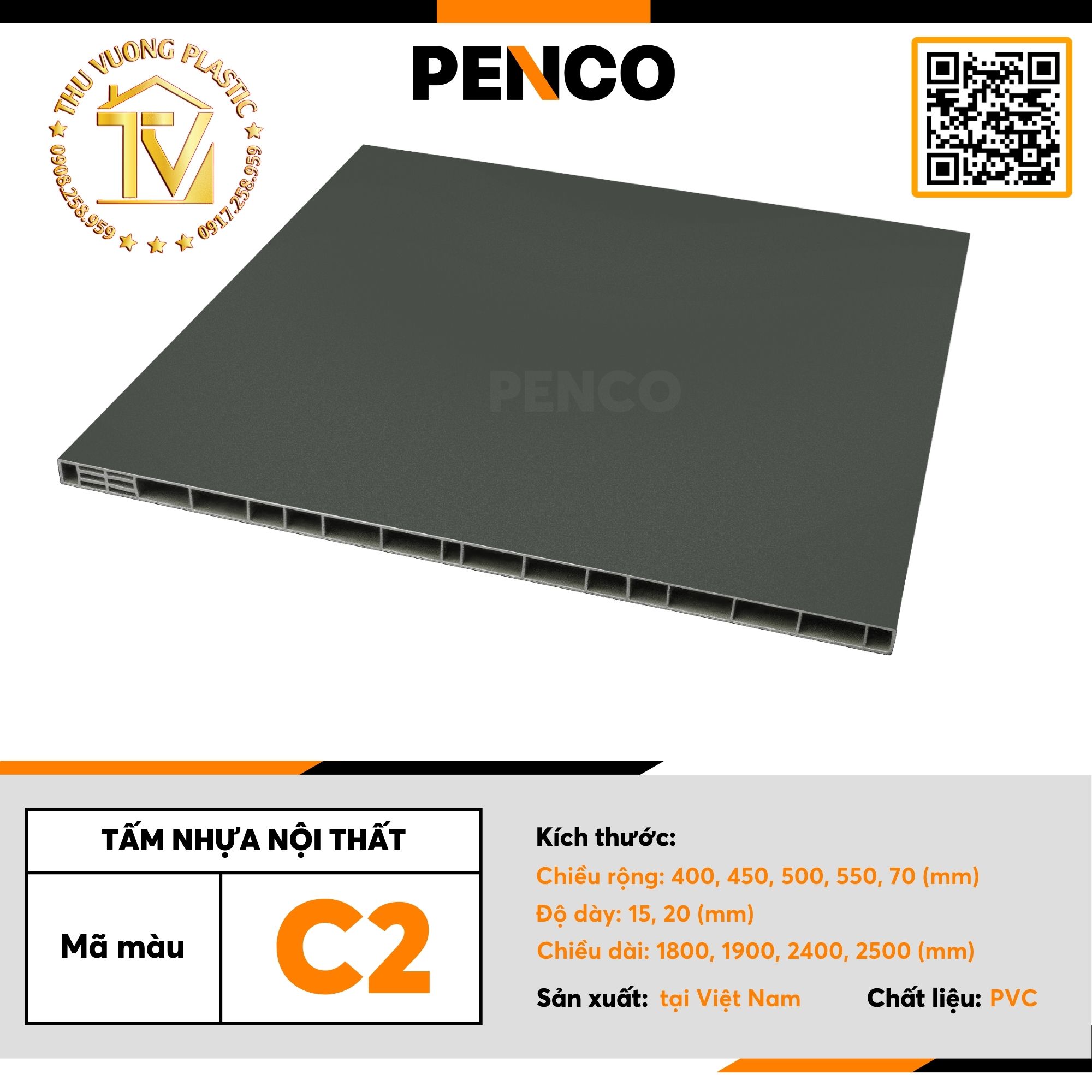 Tấm Nhựa Nội Thất Penco Tấm Tủ Nhựa Màu C2