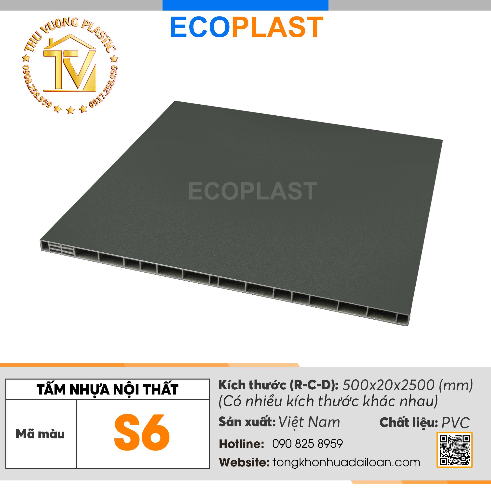 Tấm nội thất ECOPLAST S6