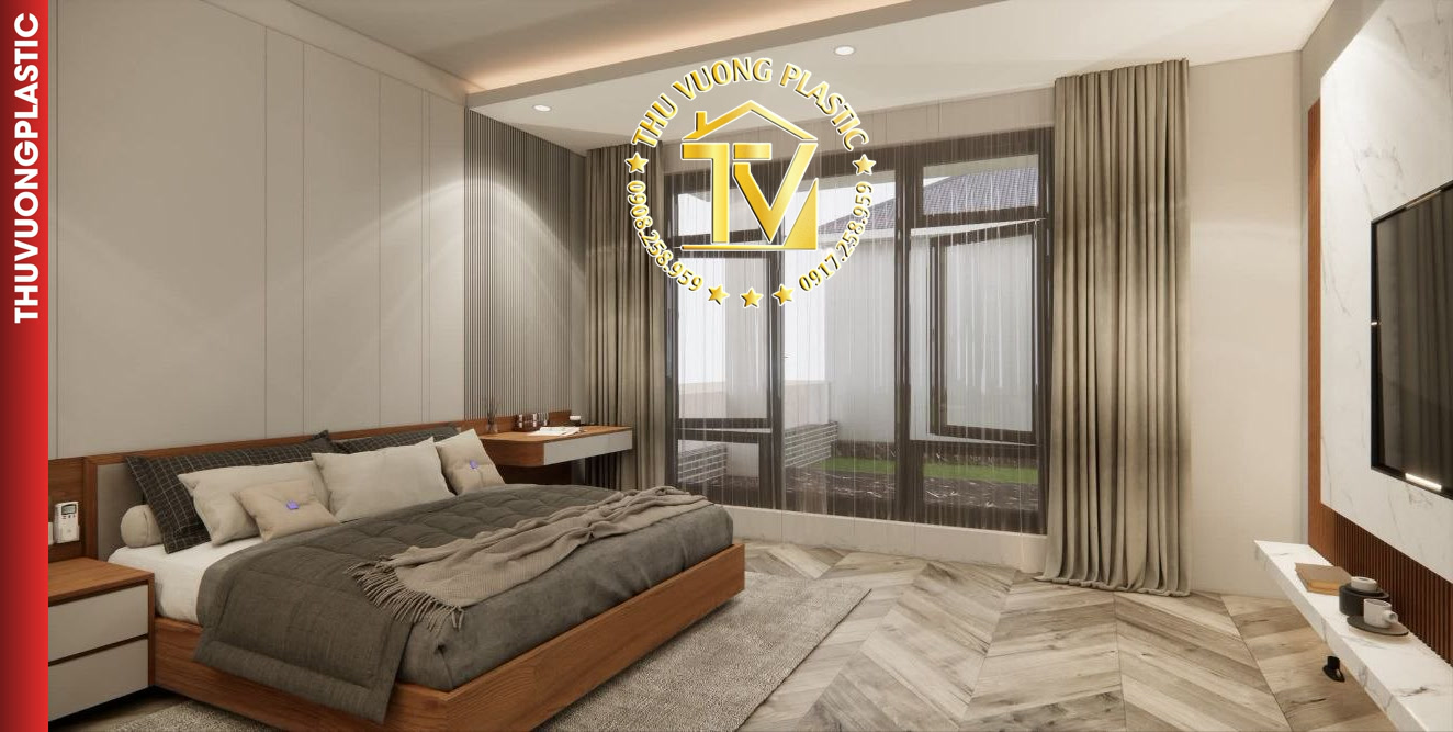 Thiết kế thi công nội thất phòng ngủ hiện đại