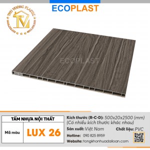 Tấm nội thất ECOPLAST LUXURY LUX 26
