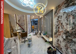 Thi công ốp tường trần