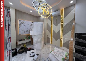 Thi công ốp tường trần