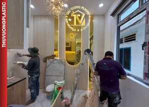 Thi công ốp tường trần