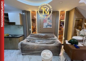 Thi công ốp tường trần