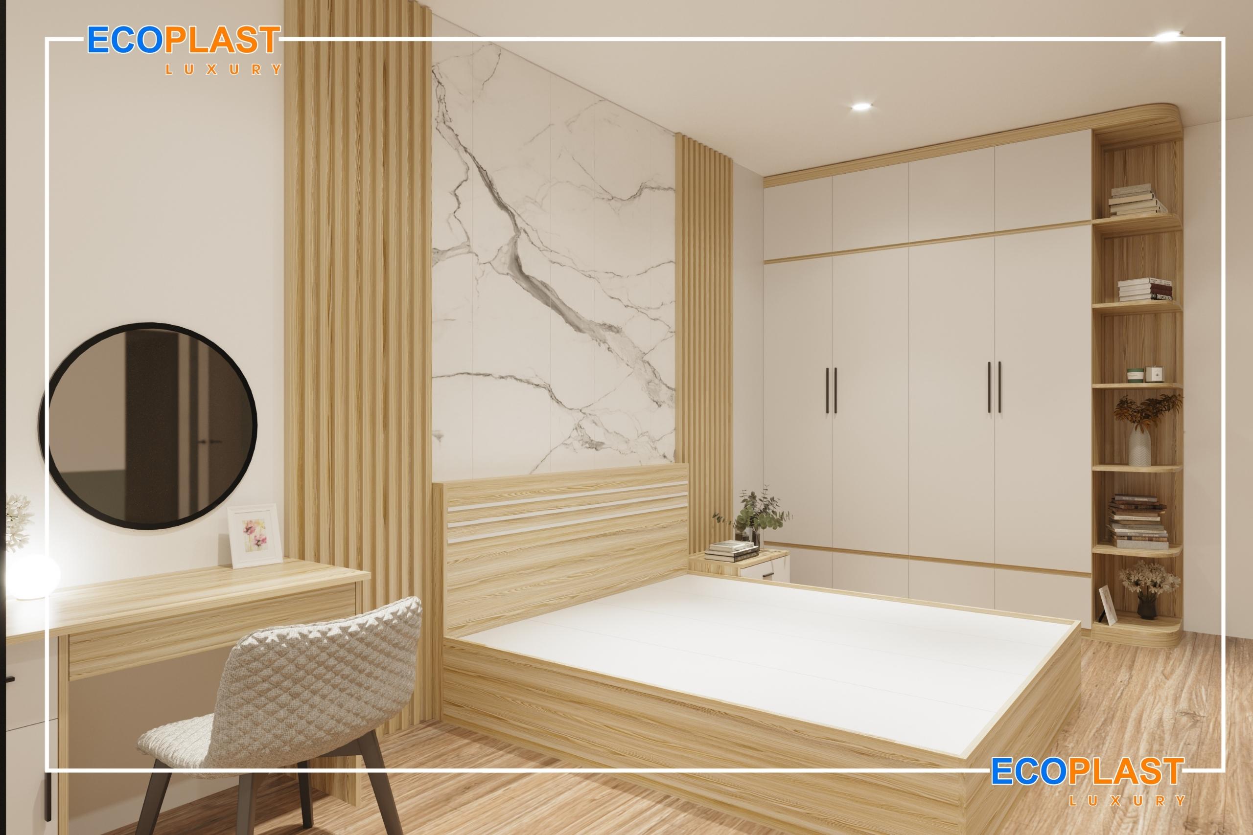 Tấm nội thất ECOPLAST LUXURY - LUX 02 7 Hinh anh cong trinh tam nhua noi that Ecoplast luxury lux 02
