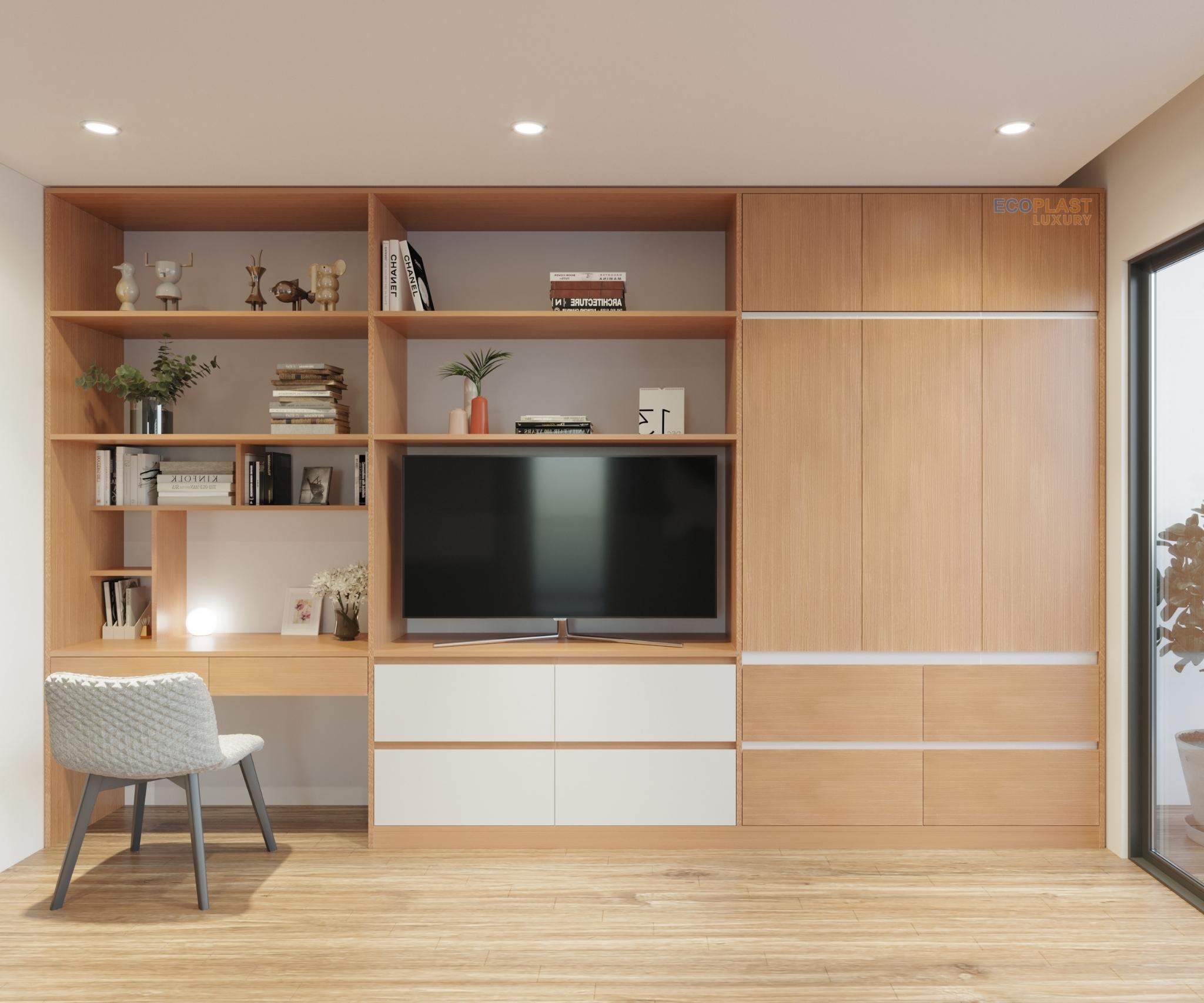 Ứng dụng của tấm nhựa PVC nguyên sinh ? 6 Tủ áo A8 AT logo