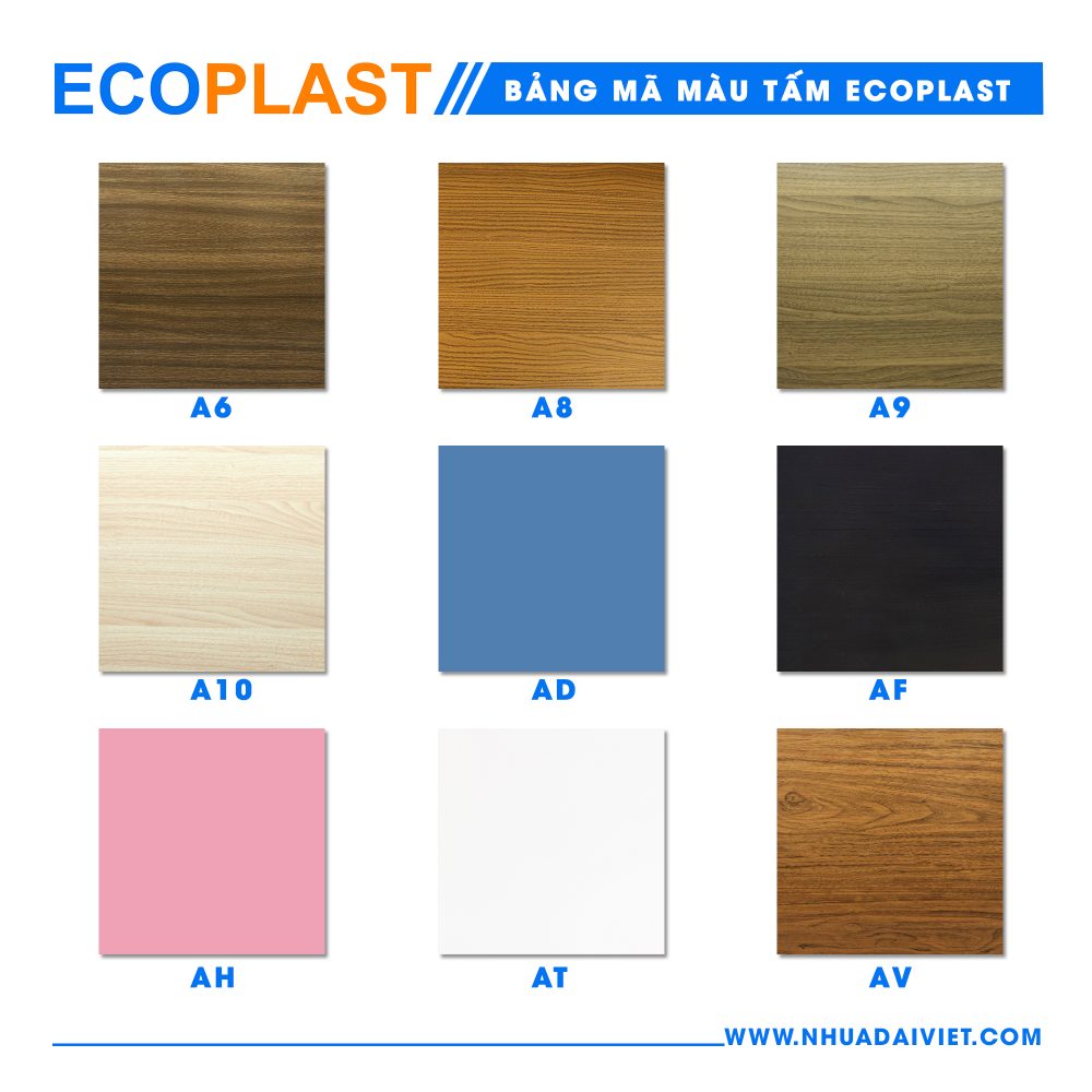 Tấm nội thất ECOPLAST - A9 3 bang ma mau tam nhua noi that Ecoplast 1