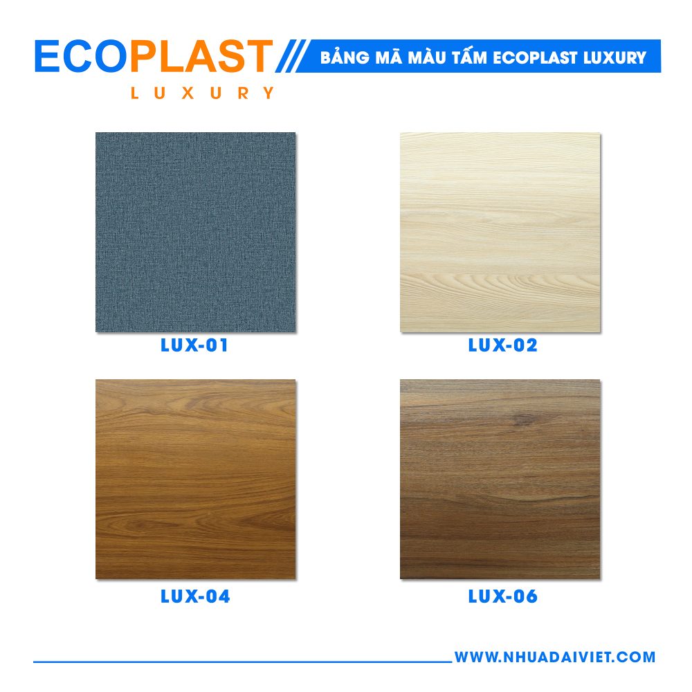 Tấm nội thất ECOPLAST LUXURY - LUX 02 2 bang ma mau tam nhua noi that ecoplast luxury