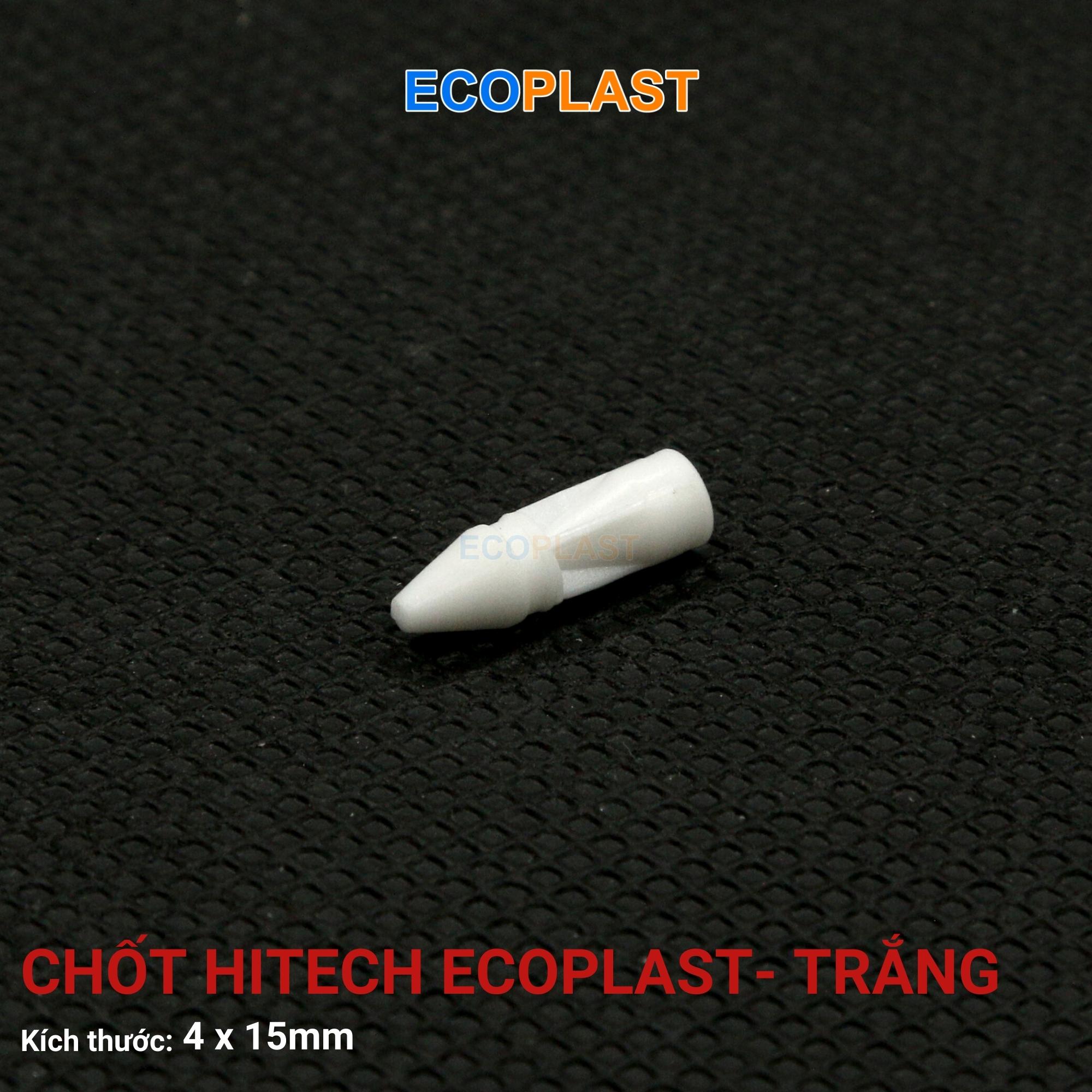 Bộ Chốt Hi-Tech Ecoplast - Trắng 8 Chot Hi tech trang phu kien noi that ecoplast 3