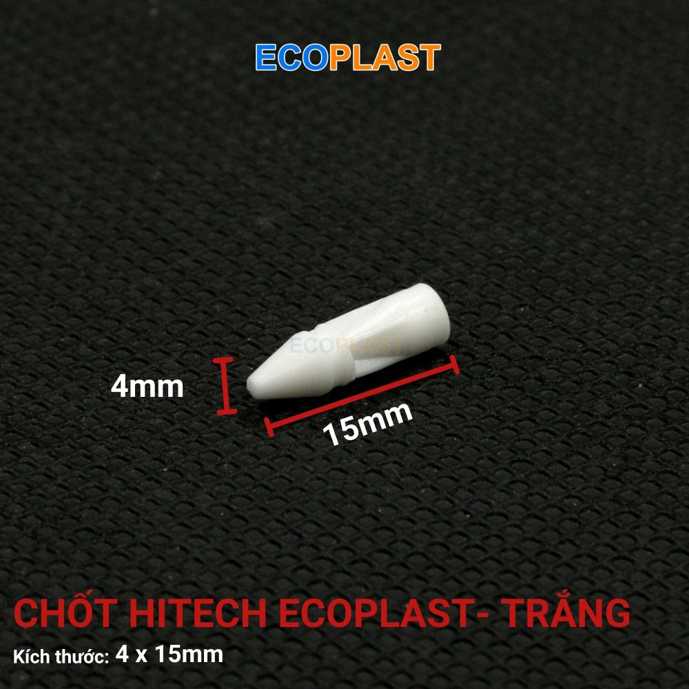 Bộ Chốt Hi-Tech Ecoplast - Trắng 2 chot hi tech trang phu kien noi that ecoplast 2