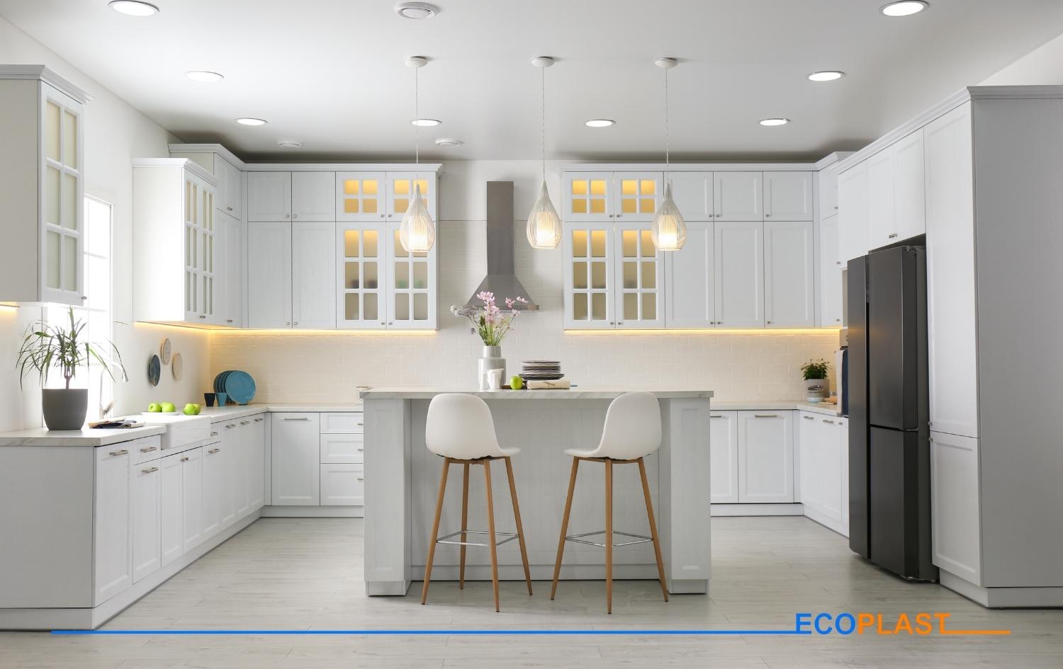 Ứng dụng của tấm nhựa nội thất ECOPLAST khổ 300 1 tu bep 4