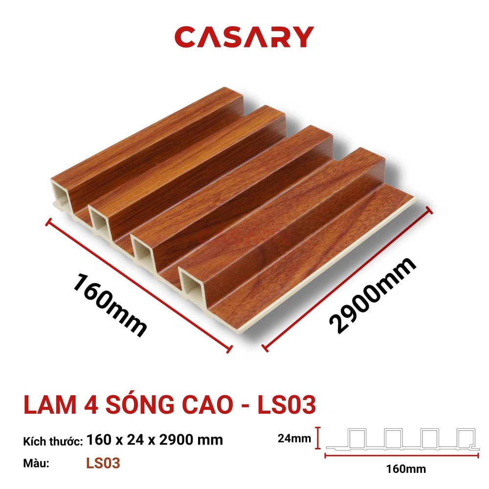 Tấm Ốp Lam 4 Sóng Cao Casary - LS03 1 tam op lam 4 song cao ls 03 3