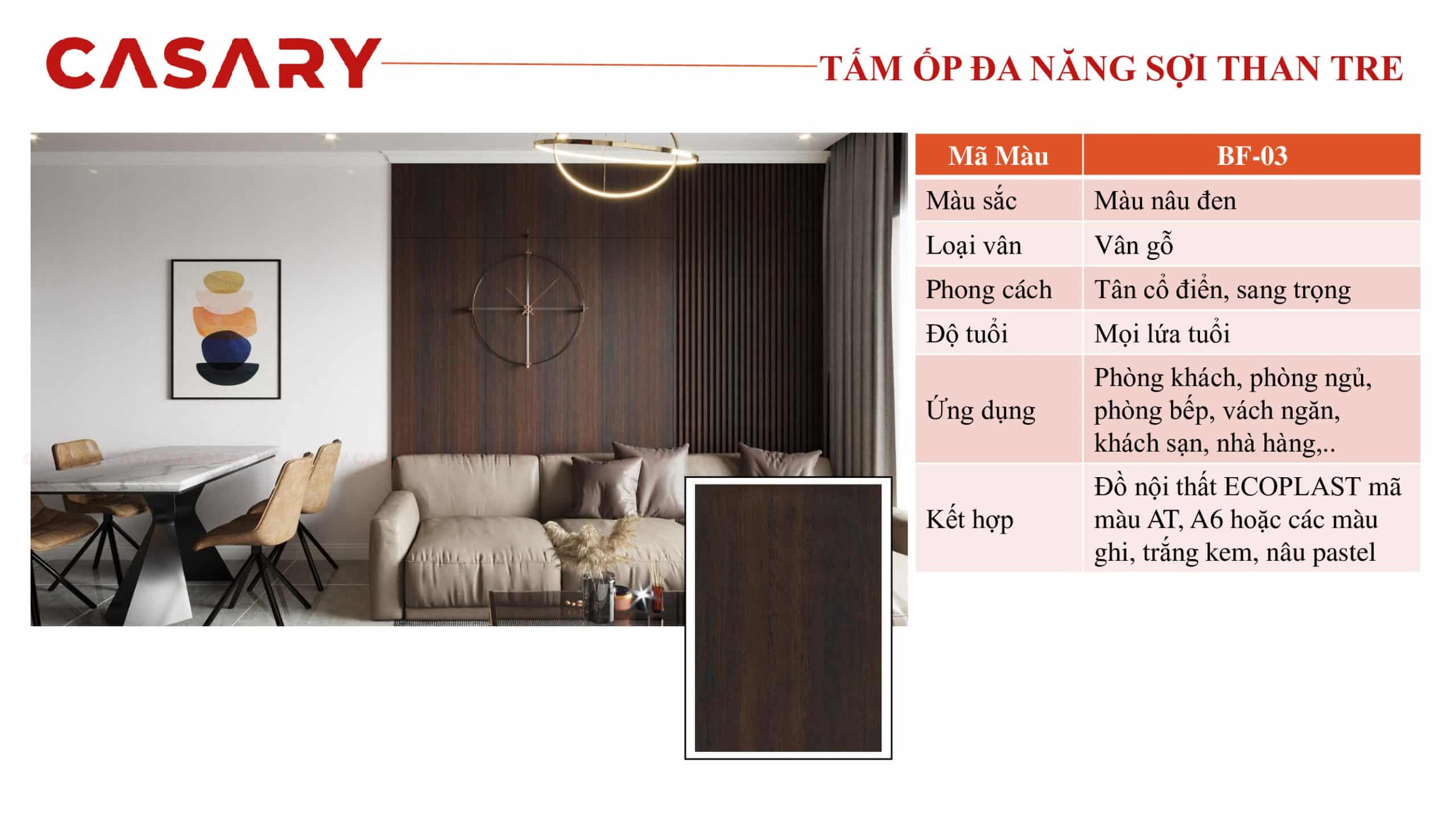 Tấm ốp đa năng CASARY - BF03 10 ung dung tam op da nang soi than tre BF03 scaled 1