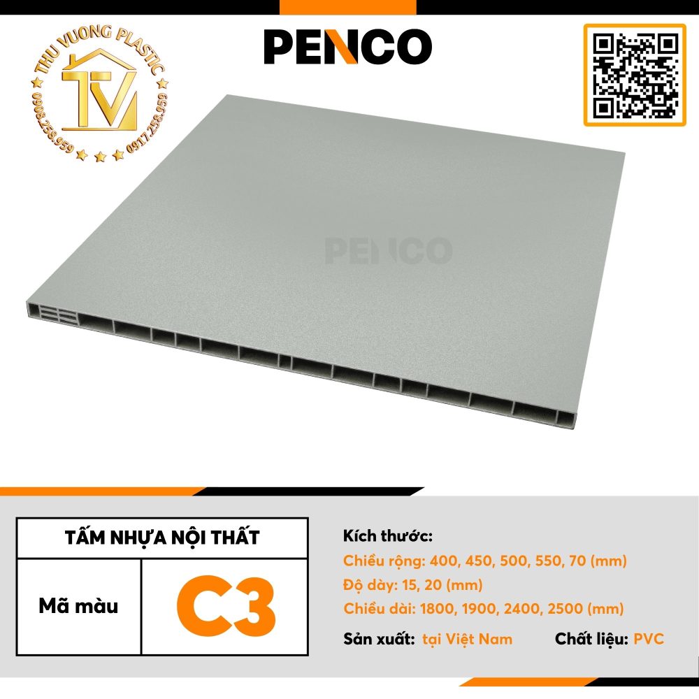 Tấm Nhựa Nội Thất Penco | Tấm Tủ Nhựa | C3