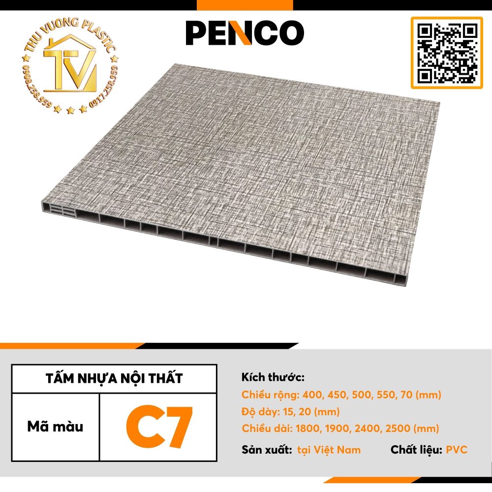 Tấm Nhựa Nội Thất Penco | Tấm Tủ Nhựa | C7